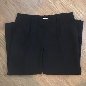 J.Crew black dress pants with fashionable pleats